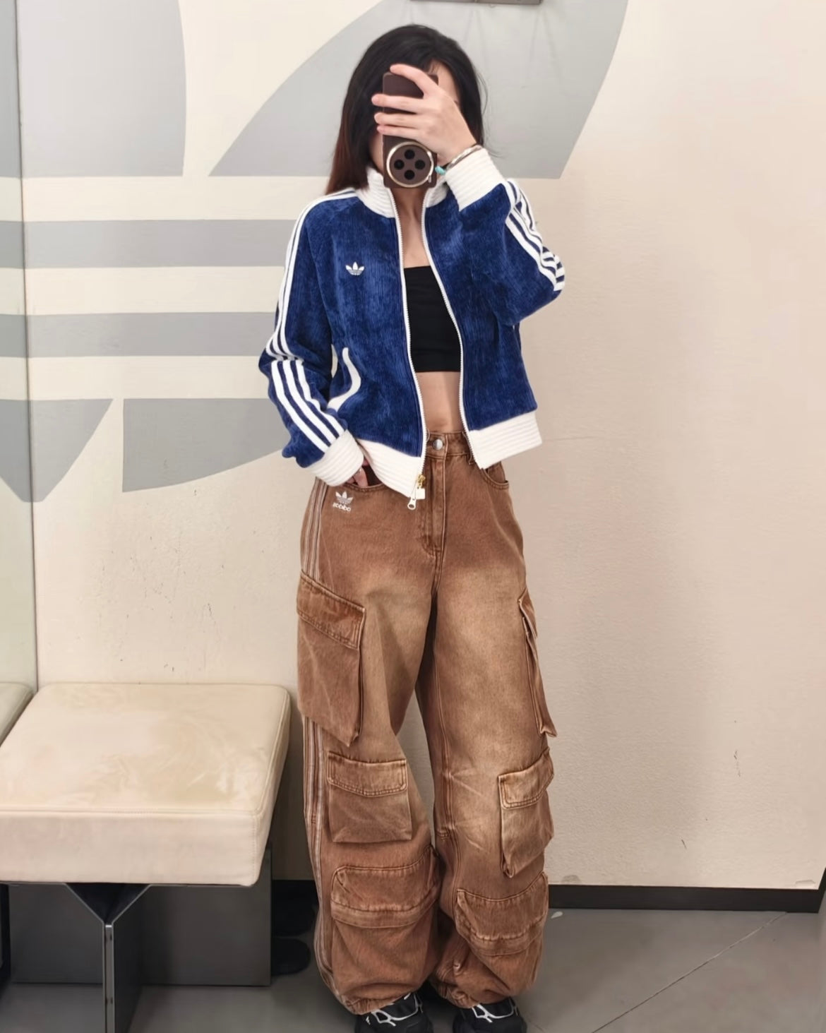 ADIDAS ORIGINALS 絲絨 JACKET | 2 COLORS