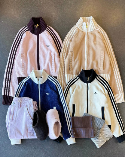 ADIDAS ORIGINALS 絲絨 JACKET | 2 COLORS