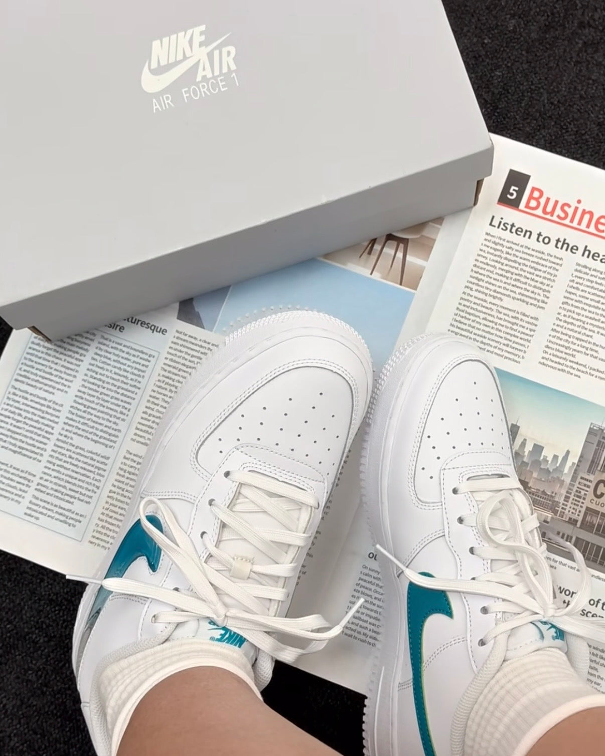 NIKE AIR FORCE 1 GS | JELLY BLUE