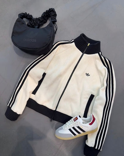 ADIDAS ORIGINALS 絲絨 JACKET | 2 COLORS