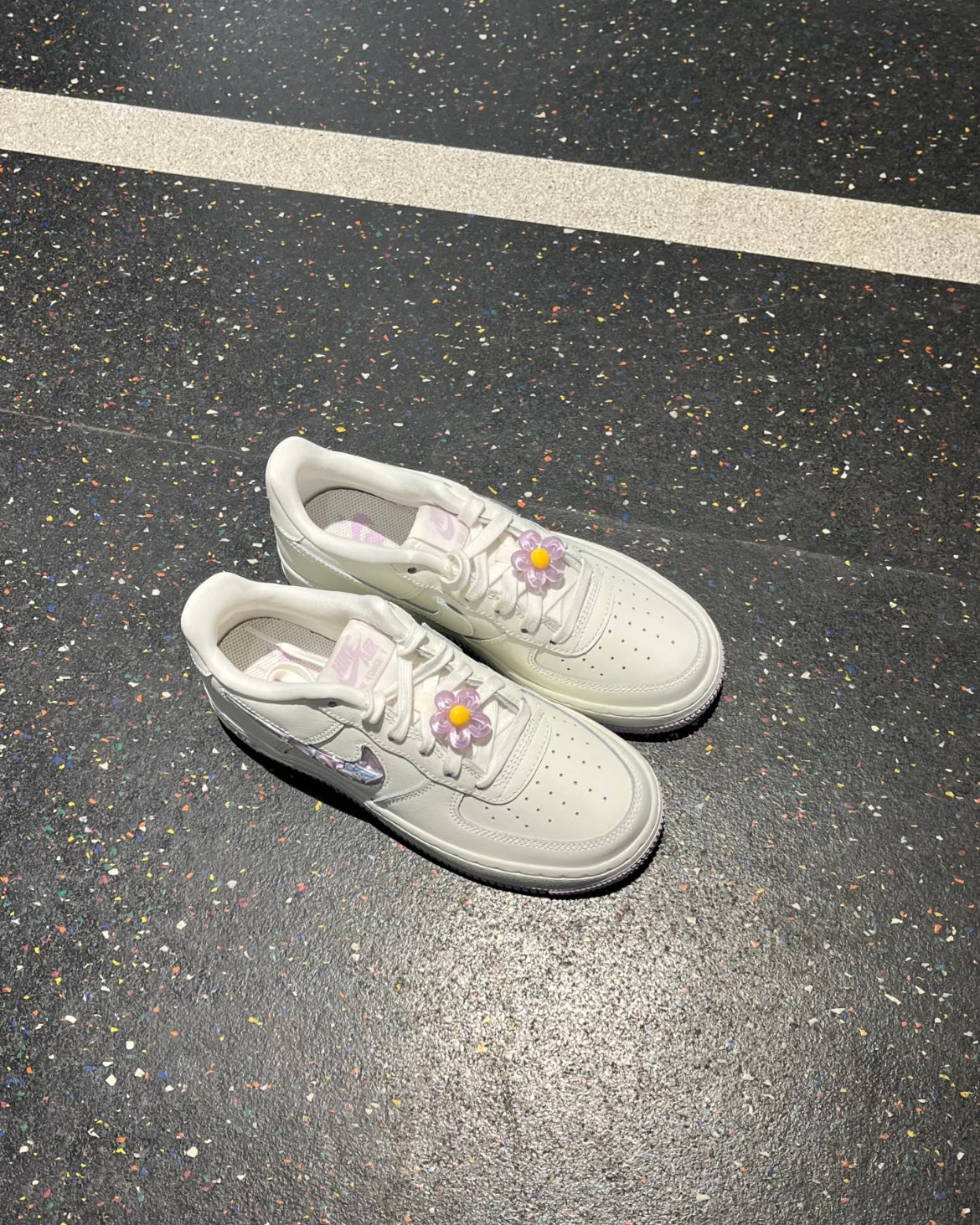 NIKE AIR FORCE 1 GS | MINI SWOOSH PURPLE