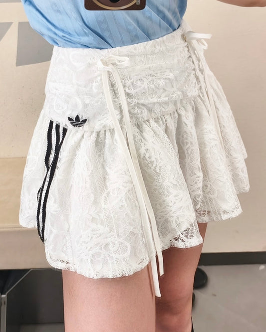 ADIDAS LACE 蕾絲短裙 | 2 COLORS