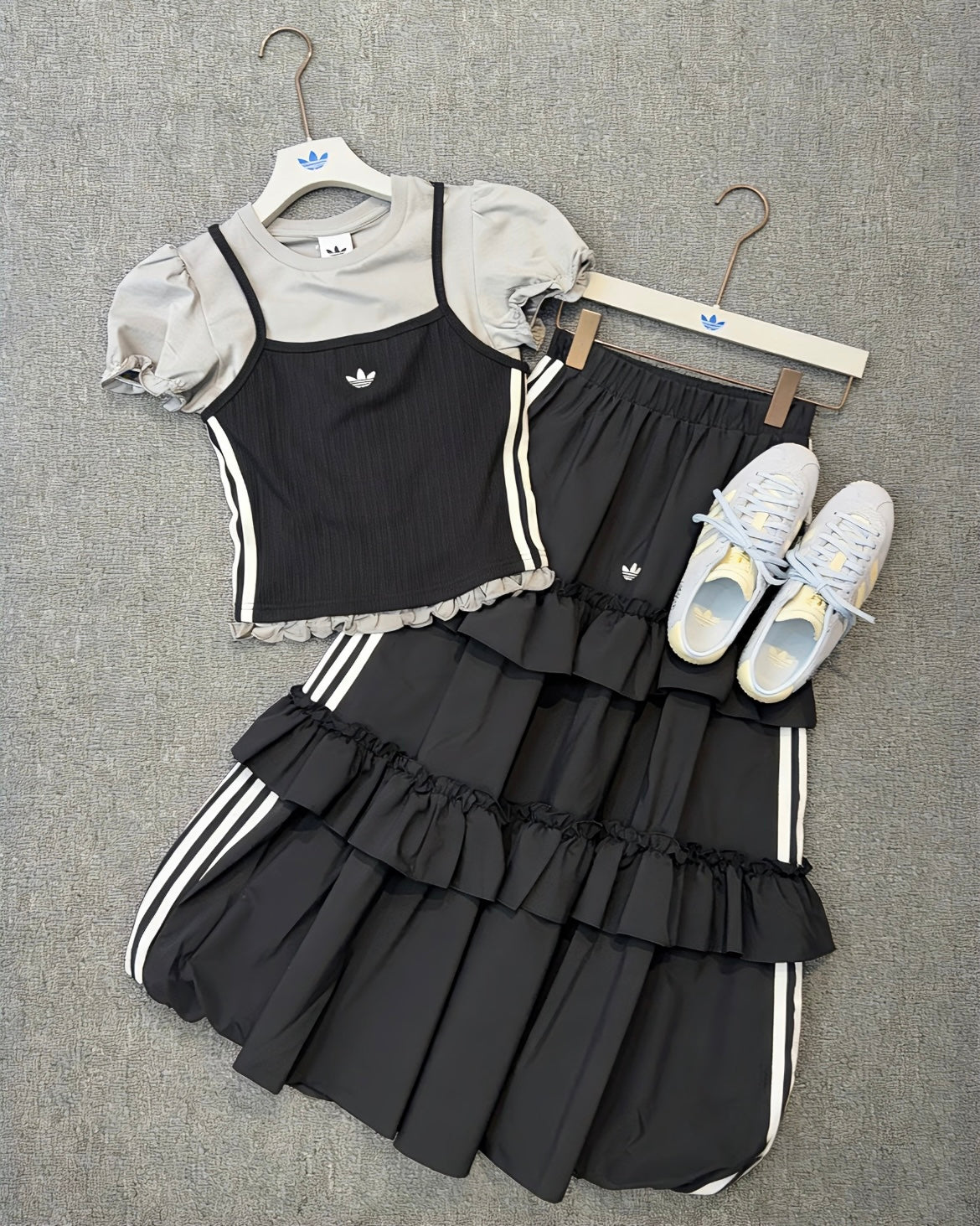 ADIDAS ORIGINALS TEE + TANK SET | 2 COLORS
