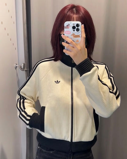 ADIDAS ORIGINALS 絲絨 JACKET | 2 COLORS