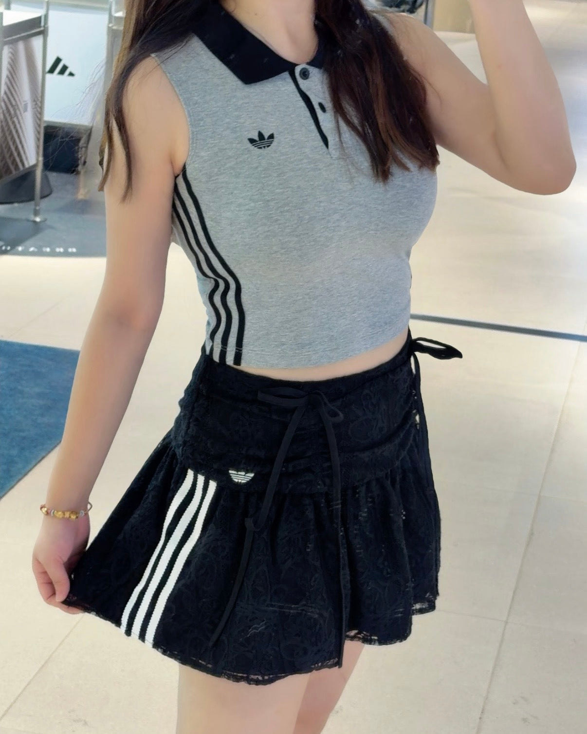 ADIDAS LACE 蕾絲短裙 | 2 COLORS