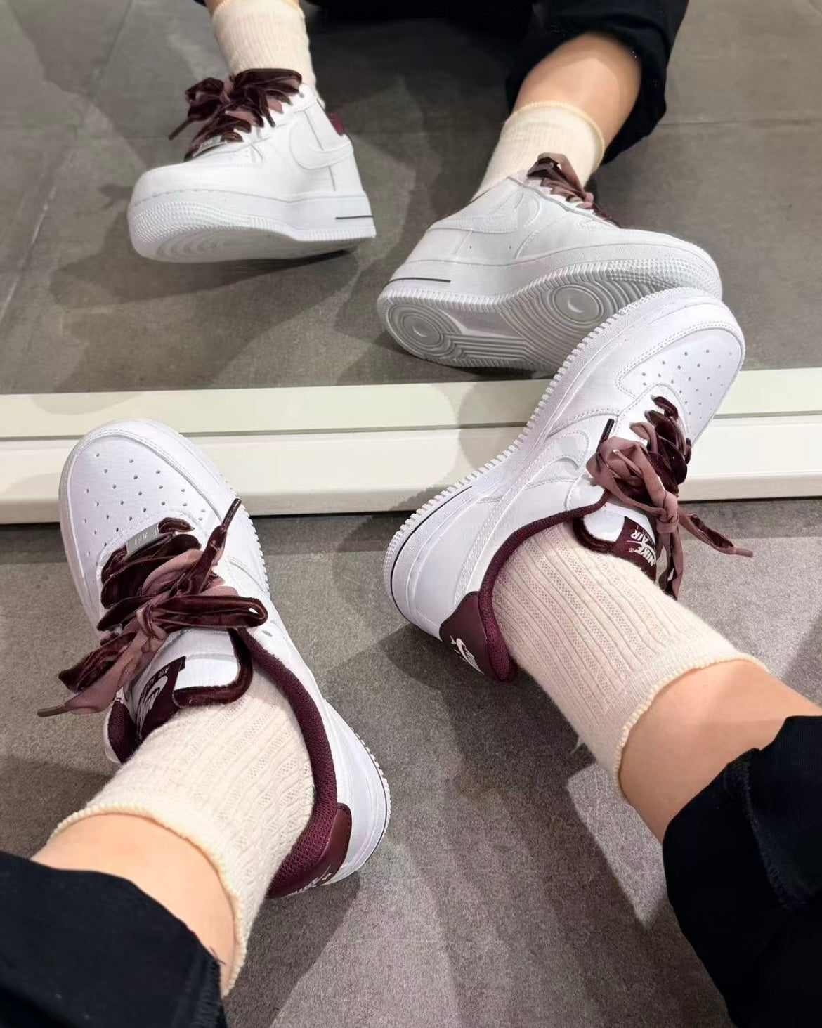 NIKE AIR FORCE 1 LACE | CHOCOLATE