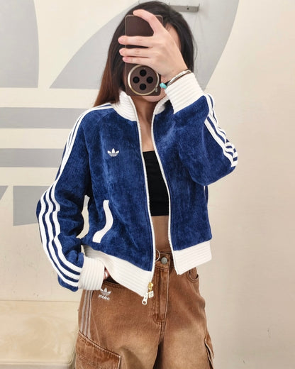 ADIDAS ORIGINALS 絲絨 JACKET | 2 COLORS
