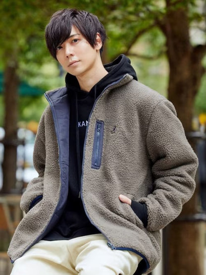 KANGOL OVERSIDE FLEECE JACKET ( 搖粒外套 ) | 5 COLORS