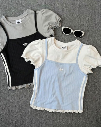 ADIDAS ORIGINALS TEE + TANK SET | 2 COLORS