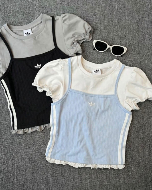 ADIDAS ORIGINALS TEE + TANK SET | 2 COLORS