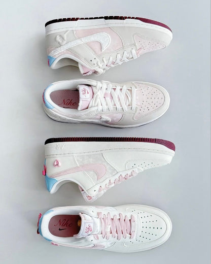 NIKE AIR FORCE 1 RIBBON HEART | PINK WHITE