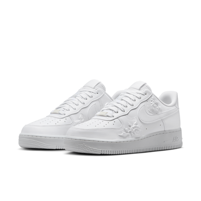 NIKE AIR FORCE 1 | EMBOSSED WHITE ROSE