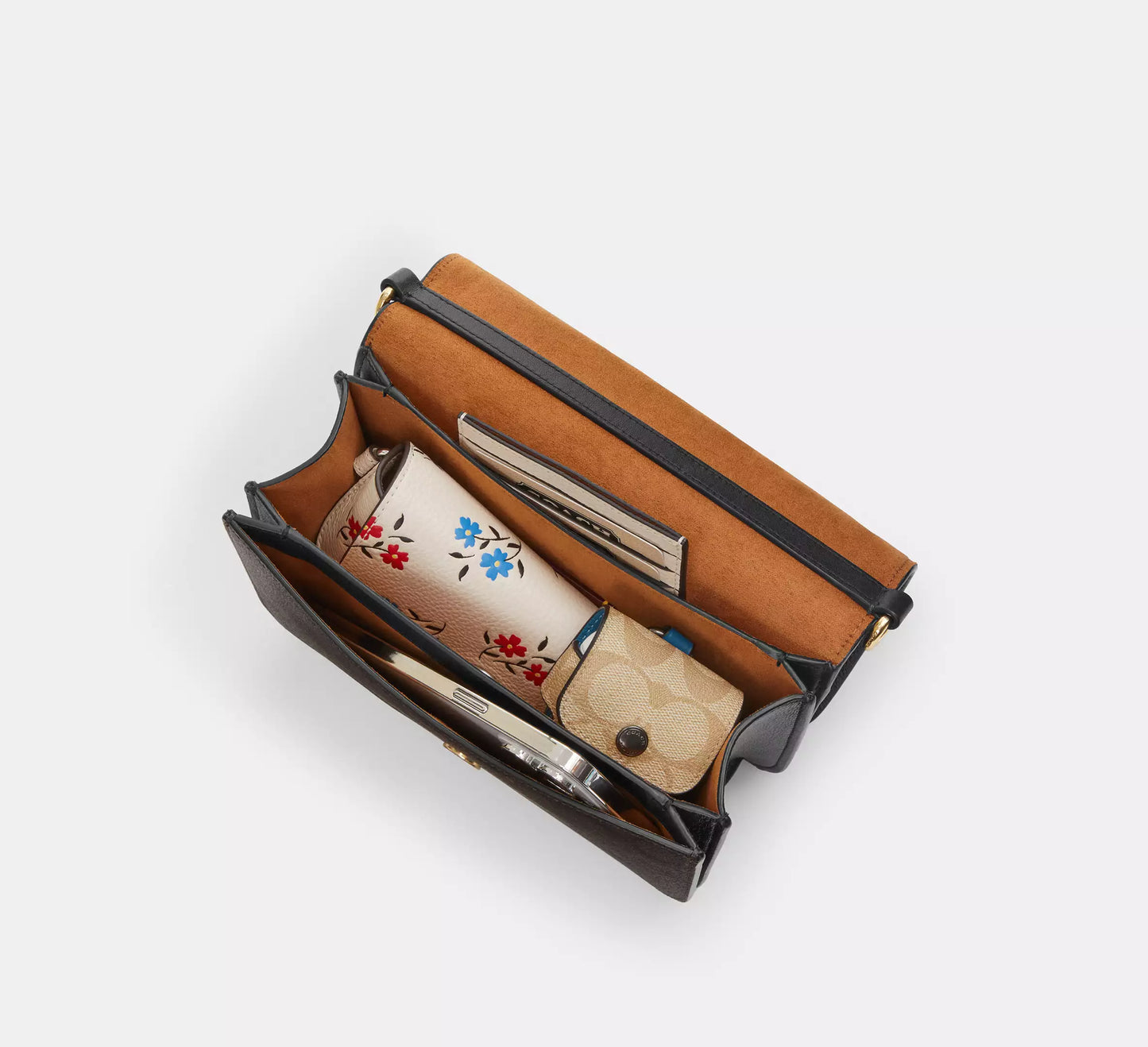 COACH 2WAY MONOGRAM CANVAS SHOULDER BAG | 2 COLORS