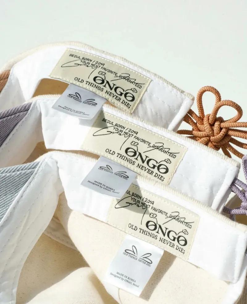 ONGO EMBROIDERY FLOWER KNOT CAP | 4 COLORS