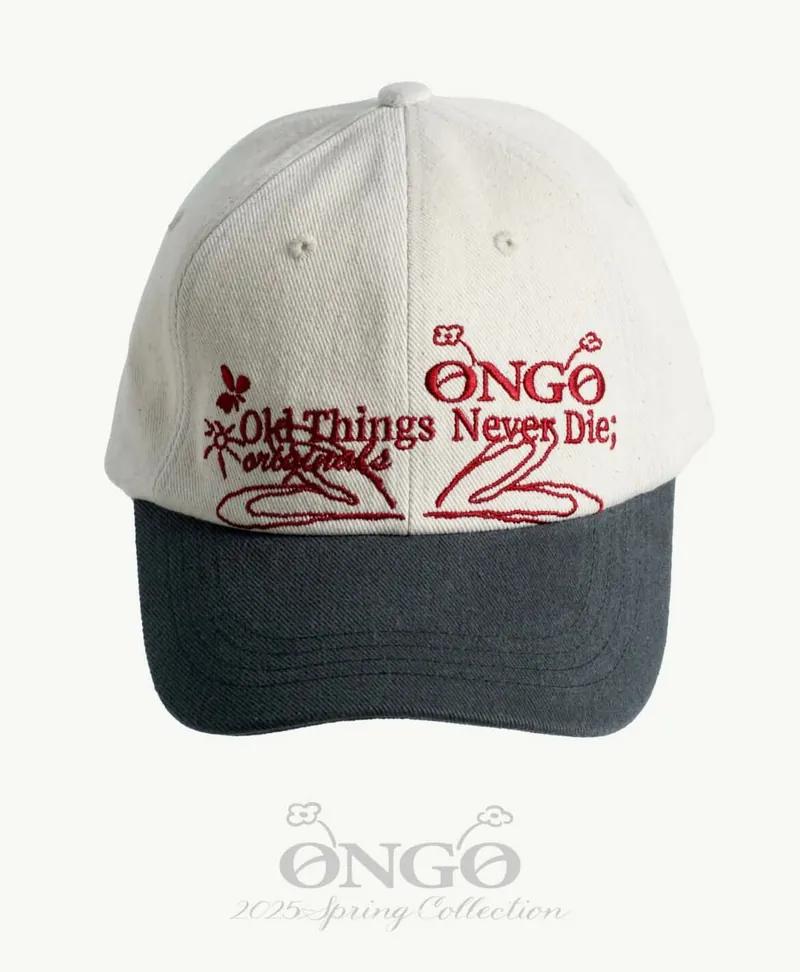 ONGO EMBROIDERY FLOWER KNOT CAP | 4 COLORS