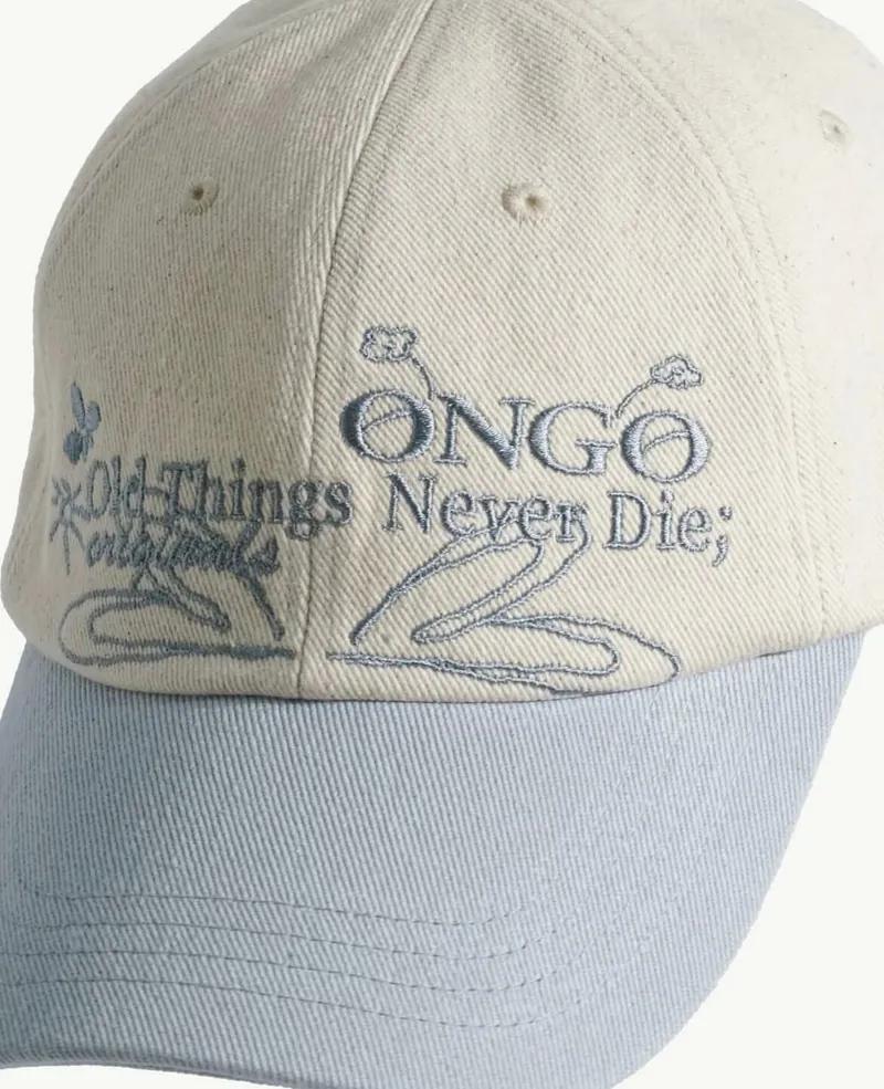 ONGO EMBROIDERY FLOWER KNOT CAP | 4 COLORS