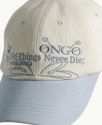 ONGO EMBROIDERY FLOWER KNOT CAP | 4 COLORS