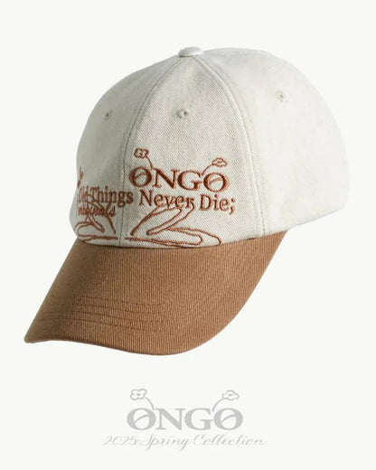 ONGO EMBROIDERY FLOWER KNOT CAP | 4 COLORS