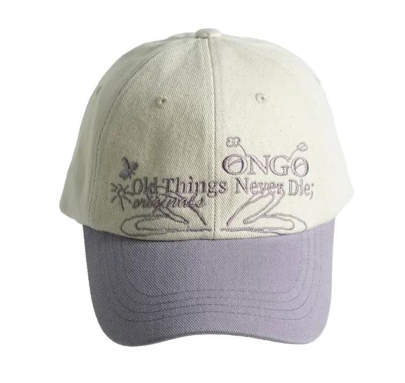 ONGO EMBROIDERY FLOWER KNOT CAP | 4 COLORS