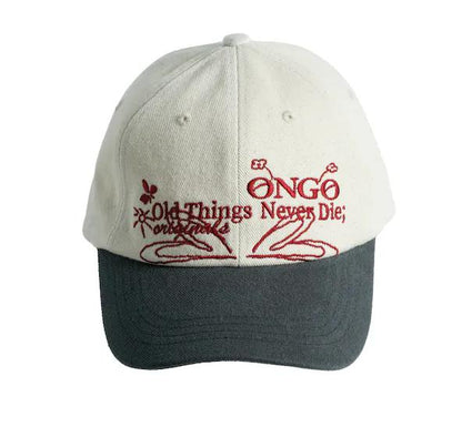 ONGO EMBROIDERY FLOWER KNOT CAP | 4 COLORS