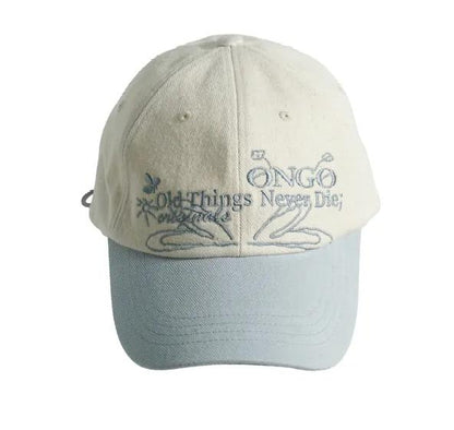 ONGO EMBROIDERY FLOWER KNOT CAP | 4 COLORS