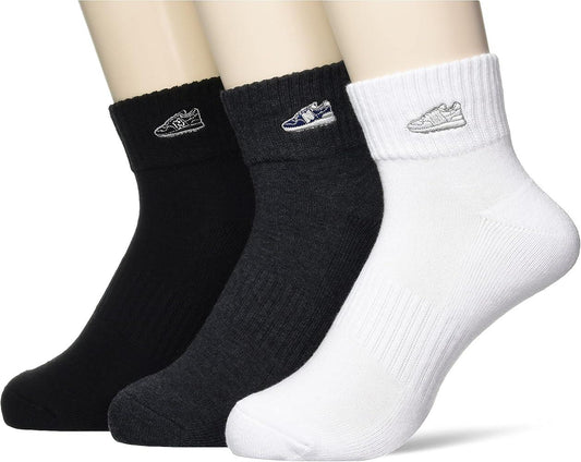NEW BALANCE LOGO SOCKS 23-25CM | 3 PAIRS SET