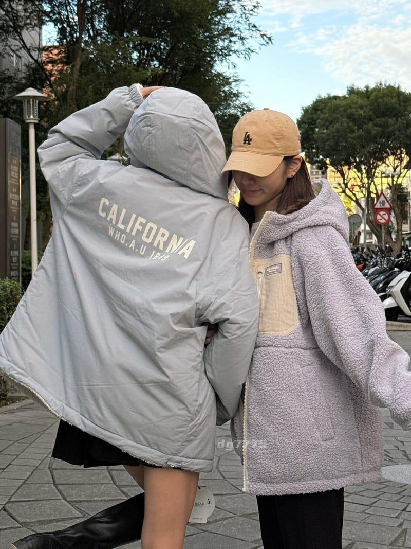 WHO.A.U REVERSIBLE JACKET ( 雙面搖粒外套 ) | SKY BLUE