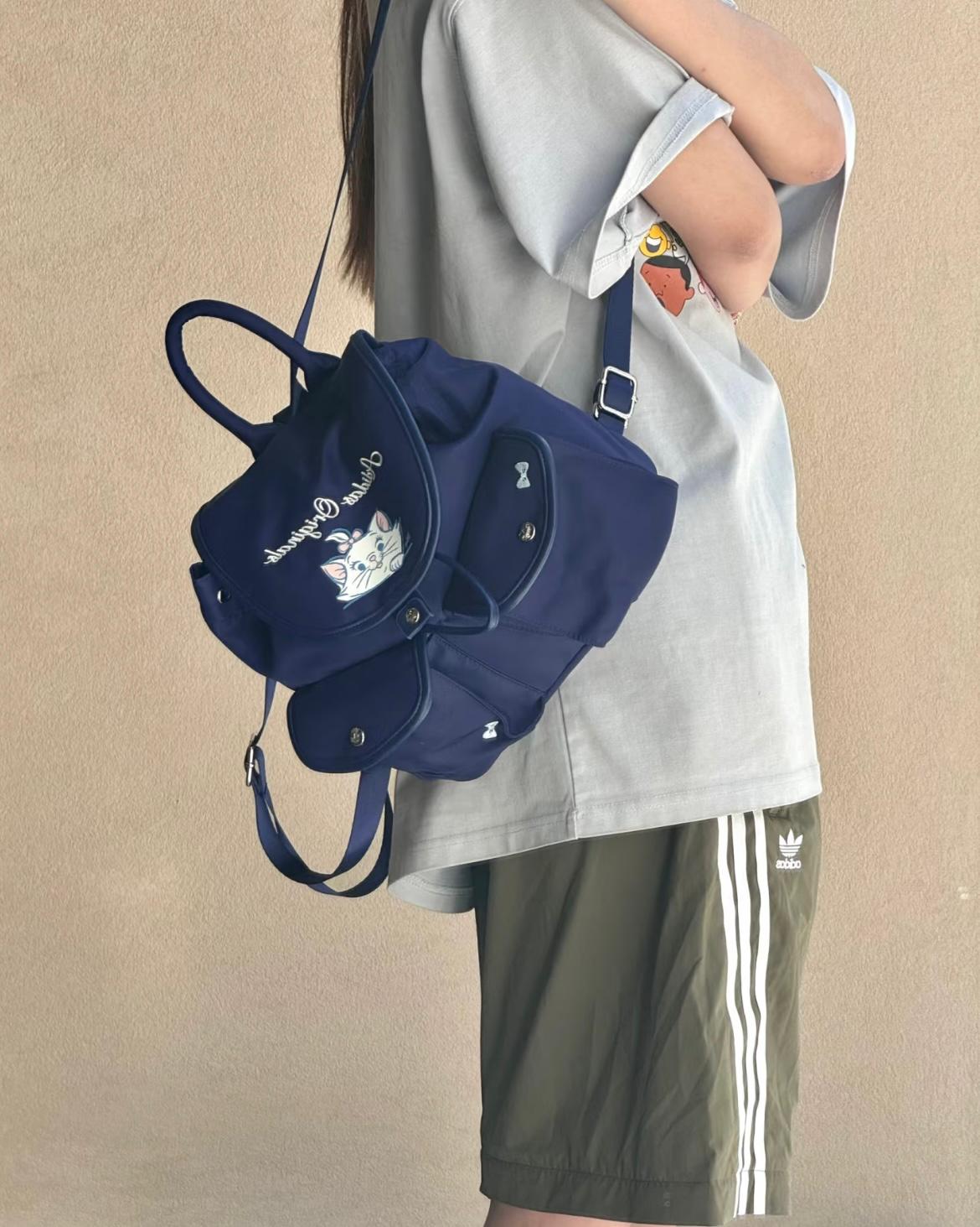 ☆Adidas x Disney Marie Cat☆Originals Backpack Navy ADIDAS x DISNEY MARIE BACKPACK | 2 COLORS – crazt co