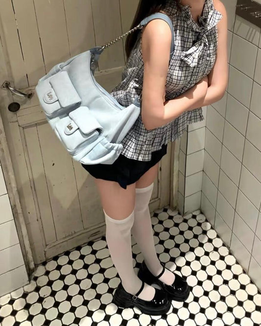LEE HOBO BAG | DENIM BLUE