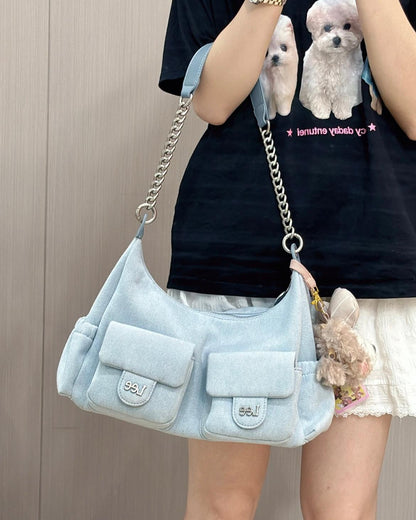 LEE HOBO BAG | DENIM BLUE