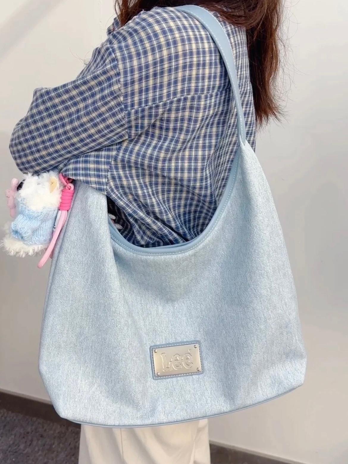 LEE HOBO LARGE BAG | DENIM BLUE