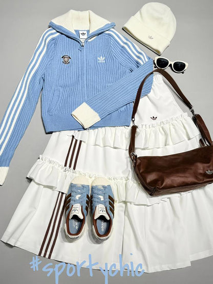 ADIDAS 復古可可色單肩袋