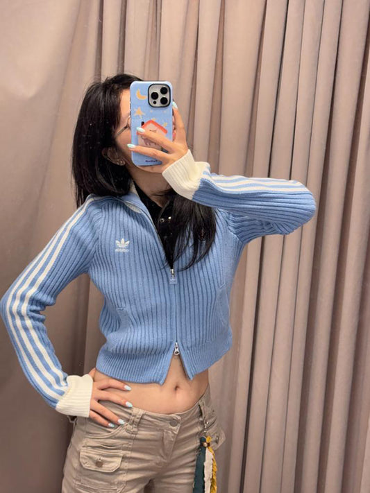 ADIDAS ORIGINALS 2 WAY ZIP KNIT JACKET | 2 COLORS