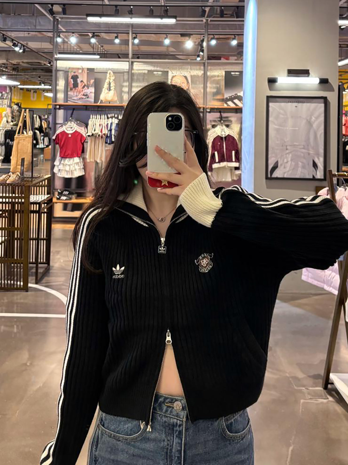 ADIDAS ORIGINALS 2 WAY ZIP KNIT JACKET | 2 COLORS