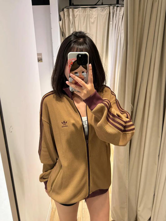 ADIDAS ORIGINALS KNIT JACKET | BROWN