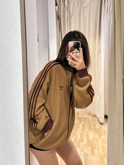 ADIDAS ORIGINALS KNIT JACKET | BROWN