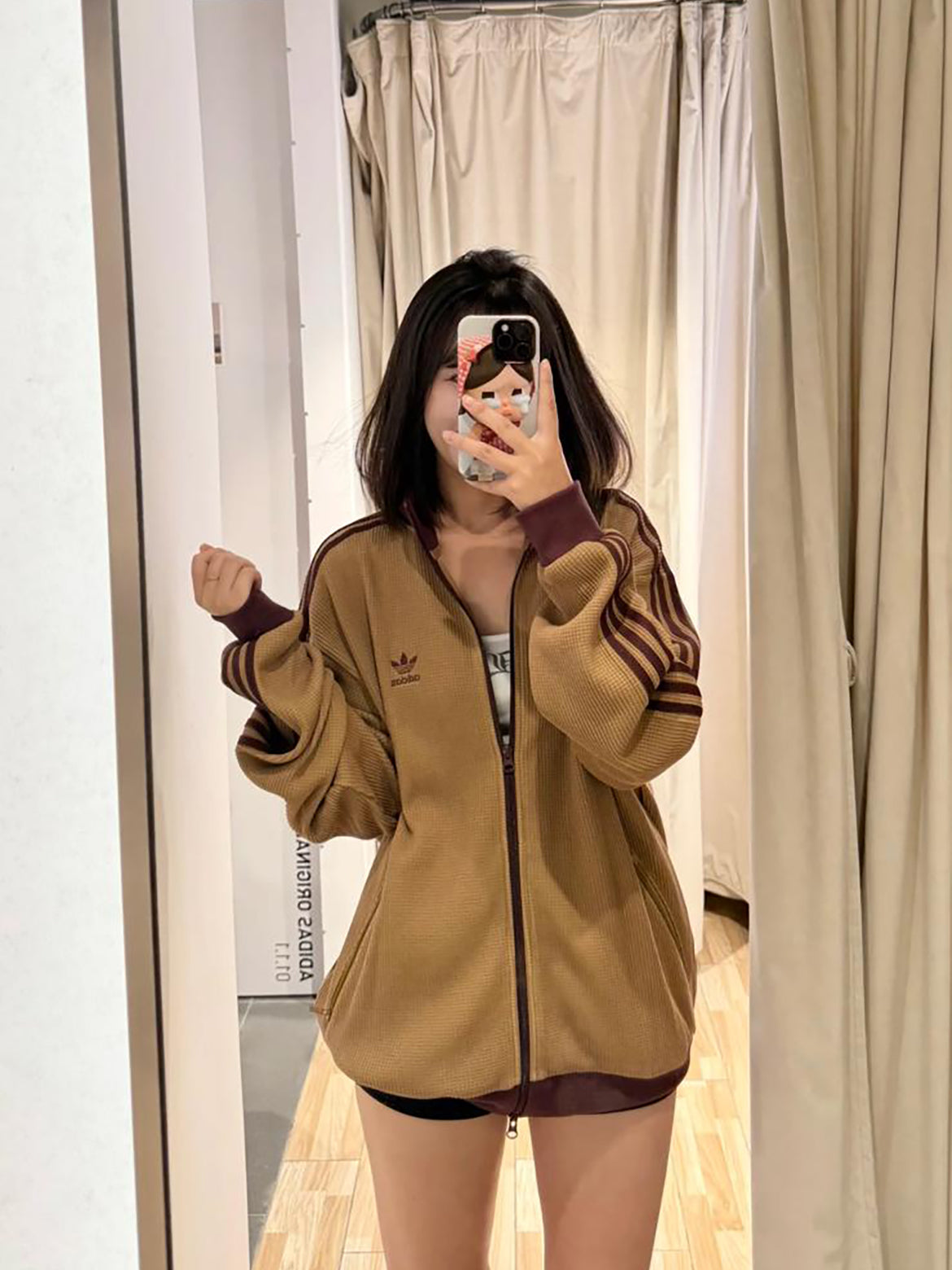 ADIDAS ORIGINALS KNIT JACKET | BROWN