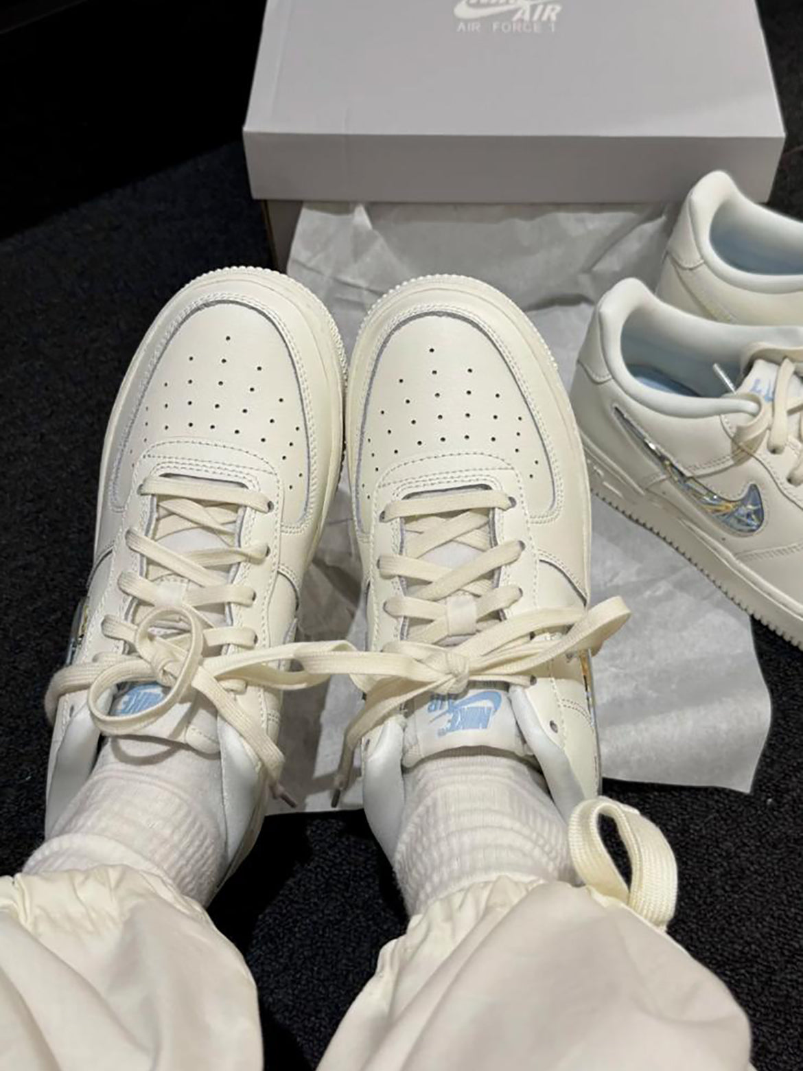 NIKE AIR FORCE 1 GS | MINI SWOOSH