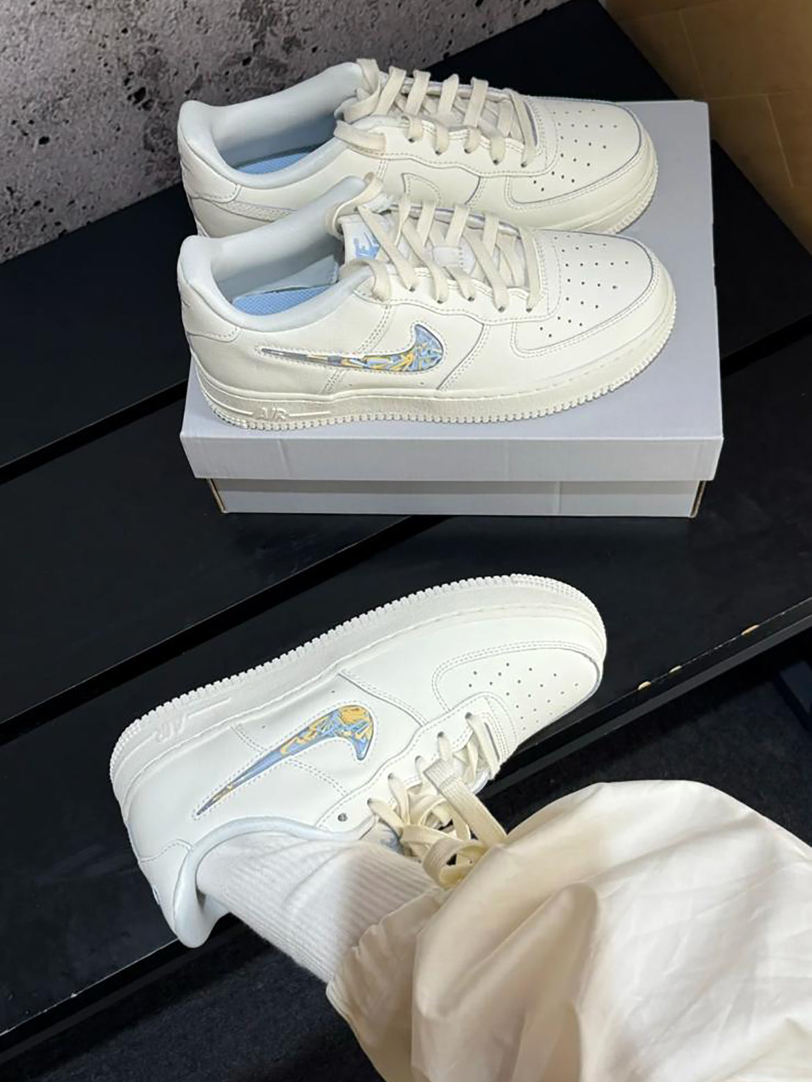 NIKE AIR FORCE 1 GS | MINI SWOOSH