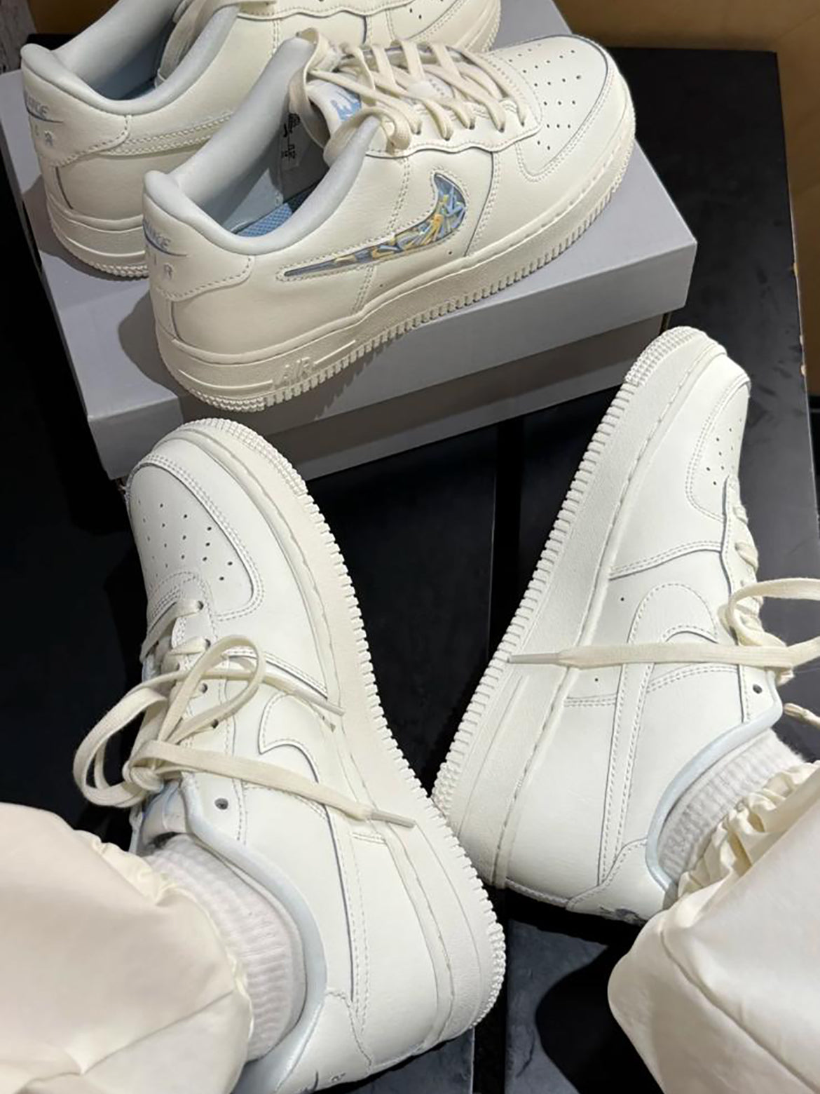 NIKE AIR FORCE 1 GS | MINI SWOOSH