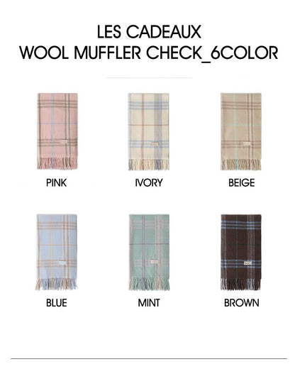 MARDI MERCREDI WOOL SCARF | 6 COLORS