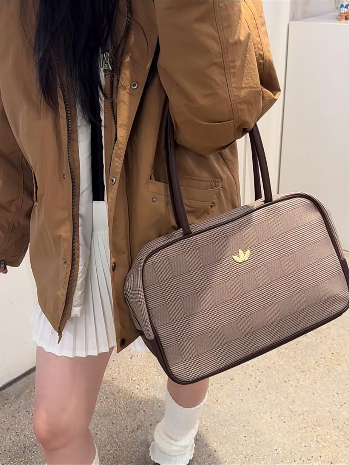 ADIDAS OG VINTAGE RECT BAG | BROWN