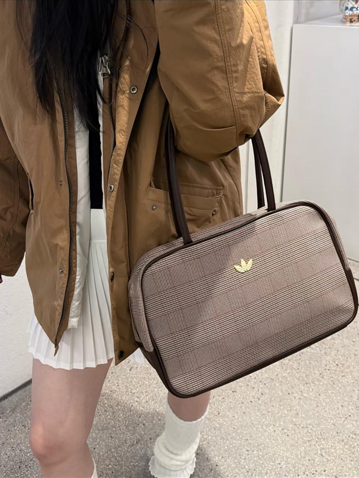 ADIDAS OG VINTAGE RECT BAG | BROWN