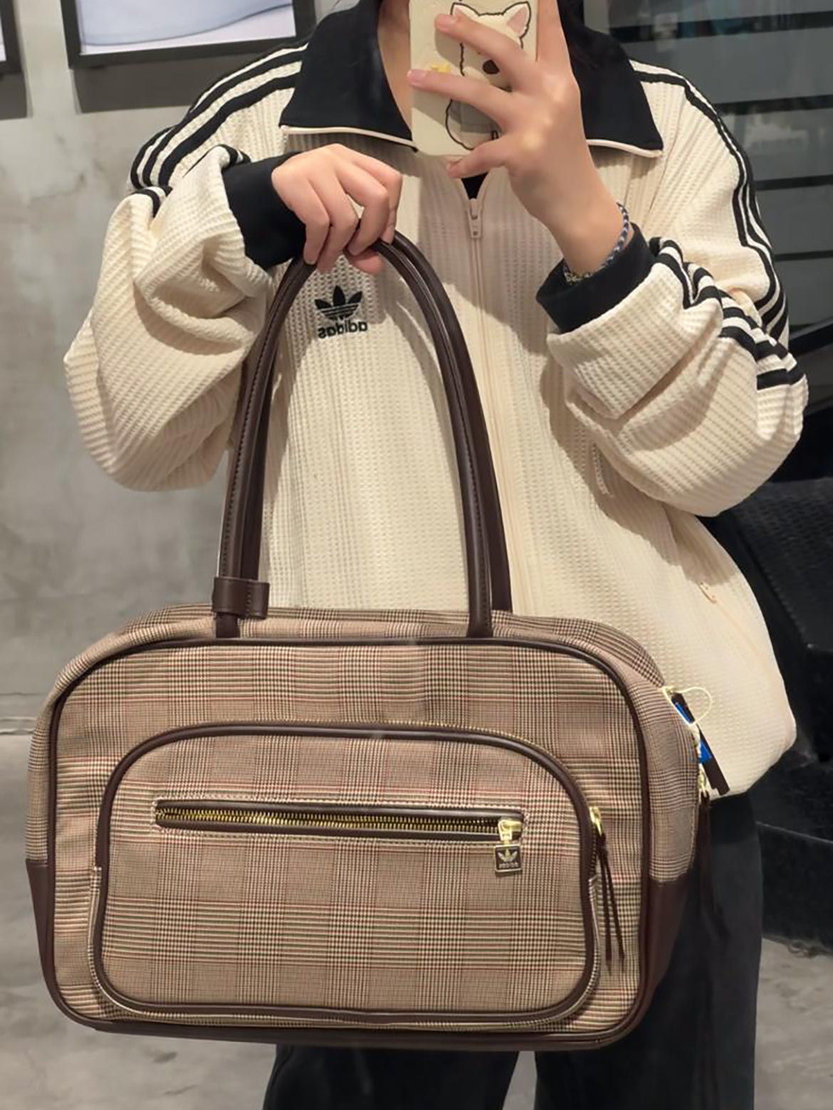 ADIDAS OG VINTAGE RECT BAG | BROWN