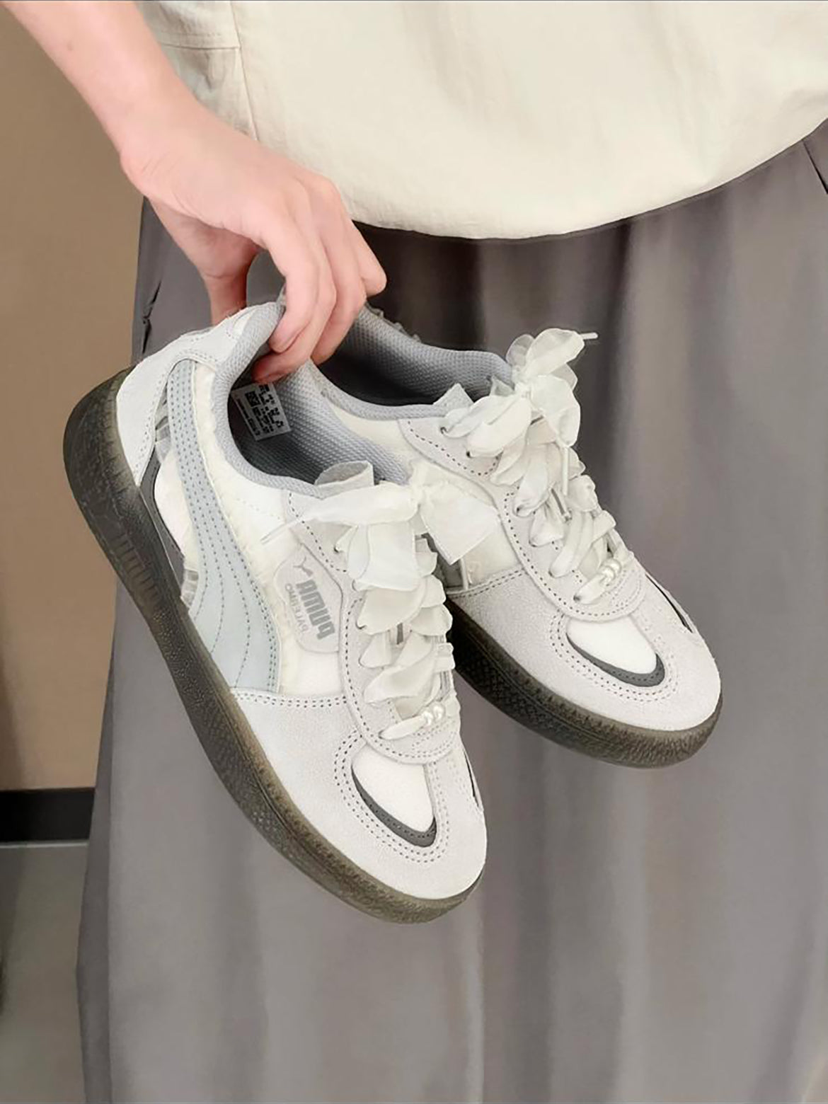 PUMA PALERMO | LACE GREY