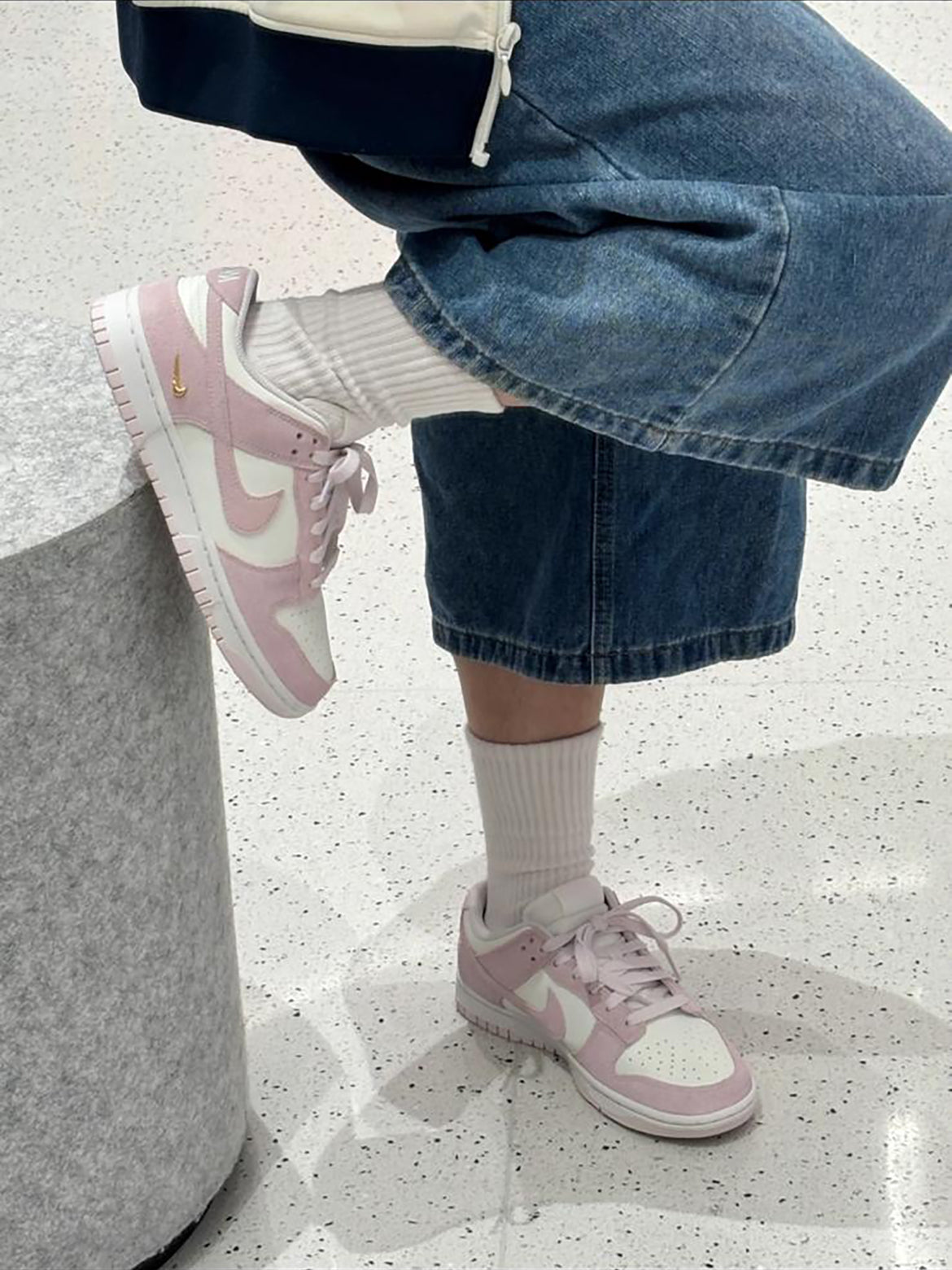 NIKE DUNK LOW | PURPLE PINK MINI SWOOSH