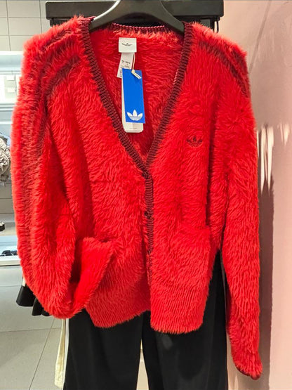 ADIDAS ORIGINALS NY FLUFFY KNIT JACKET | 2 COLORS