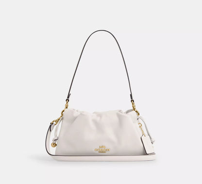COACH 3WAY PLEATS SHOULDER BAG | 5 COLORS