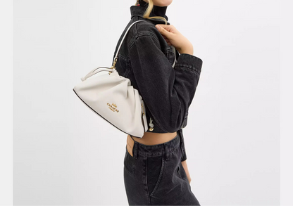 COACH 3WAY PLEATS SHOULDER BAG | 5 COLORS