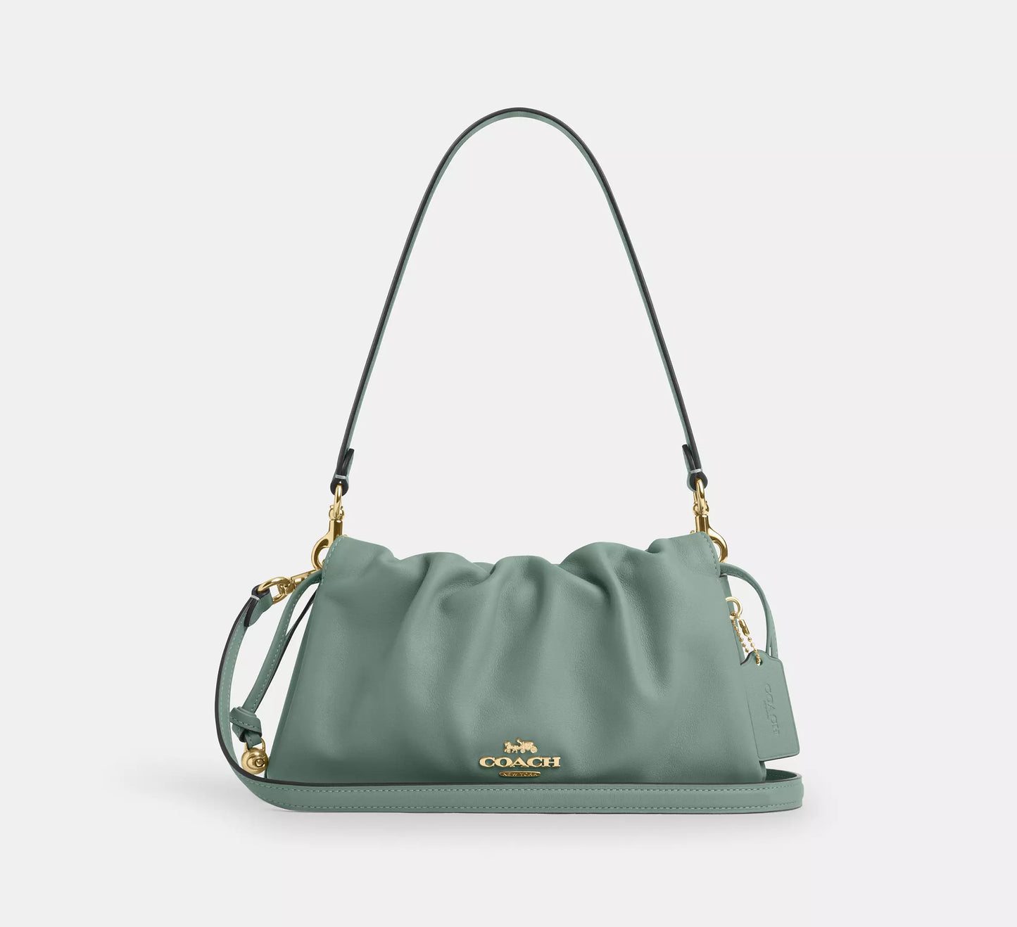 COACH 3WAY PLEATS SHOULDER BAG | 5 COLORS